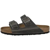 Birkenstock Arizona SFB Geöltes Nubukleder Weichbettung normal Sandale Sandaletten, Sommerschuhe, Badeschuhe, Riemchen, Schlappen grau 42 EU