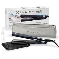 Bellissima Steam Elixir, Dampfglätteisen, glättet das Haar in einem Schritt ohne Beschädigung, Glätteisen Keramik- und Keratinbeschichtung, schnelle Aufheizung, 4 Temperaturen, abgerundetes Design