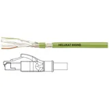 Helu 806623 RJ45 Patchkabel CAT 6a S/FTP 10.00 m Grün PUR-Mantel, Geflechtschirm, Folienschirm, flexibler Innenleiter 1St.