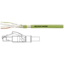 Helu 806623 RJ45 Patchkabel CAT 6a S/FTP 10.00 m Grün PUR-Mantel, Geflechtschirm, Folienschirm, flexibler Innenleiter 1St.