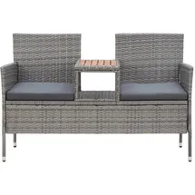 vidaXL 2-Sitzer-Gartenbank 143 x 0 x 0 cm Grau
