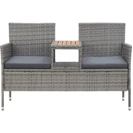 vidaXL 2-Sitzer-Gartenbank 143 x 0 x 0 cm Grau
