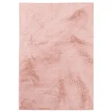 benuta Basic Fellteppich Furry Rosa 230x330 cm - Moderner Teppich für Wohnzimmer