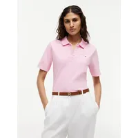 Tommy Hilfiger Poloshirt 1985 REG PIQUE POLO mit Logo-Stickerei, Seitenschlitze, Regular Fit rosa S (36/38)
