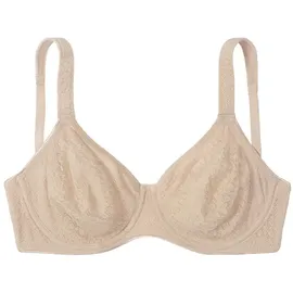 PETITE FLEUR T-Shirt-BH Damen marine+toffee Gr.100B