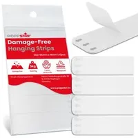 POPPSTAR Montageband 1010854, 12 Streifen je 65x19mm, stark, doppelseitig