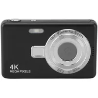 Digitalkamera, Kinderkamera 12 MP, 16-facher Zoom, Digitale Videokamera 1080P mit 2,4-Zoll-TFT-Bildschirm, Integriertem Fülllicht, Kompakte Kleine Kamera für Kinder (Black)