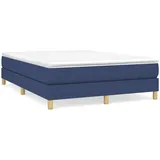 Boxspringbett Blau 140x200 cm Stoff - Blau