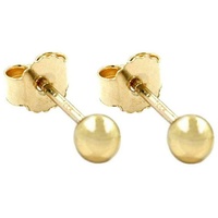 Gallay Paar Ohrstecker Ohrstecker Ohrring 3mm Kugel hohl 9Kt GOLD (1-tlg) goldfarben