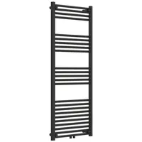 neu.haus Handtuchheizkörper Voss 600 x 1400 mm 655 W schwarz Mittelventil