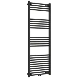 neu.haus Handtuchheizkörper Voss 600 x 1400 mm 655 W schwarz Mittelventil
