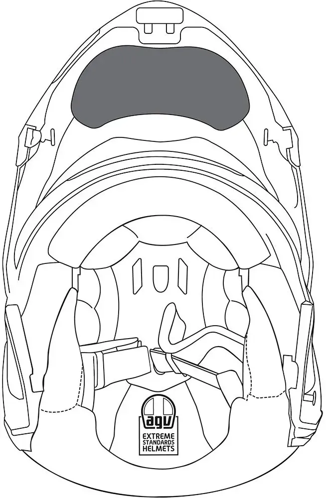 Agv Sportmodular Helm Kinnvorhang - Winter - XL-3XL