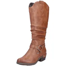 Rieker Damen Hochschaftstiefel 93670-24 braun Gr. 38