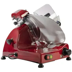 Fac - Allesschneider Elektrische Schwerkraft CURVYLINE C 250 R reduziert mit festem Spitzer - ROT
