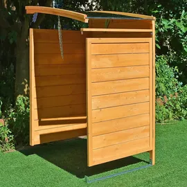 MuCoLa Mülltonnenbox 146 x 124 cm braun