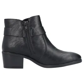 Rieker Damen Ankle Boots 73975, Frauen Stiefeletten,halbstiefel,Kurzstiefel,uebergangsschuhe,uebergangsstiefel,Stiefel,schwarz (00),42 EU | Gr.: 42