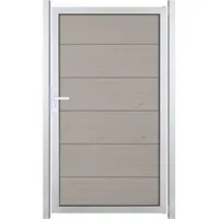 GROEN & JANSSEN GroJaViento Zauntor Bi-Color Sand 100x180 cm Rahmen: Silber