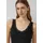 s.Oliver Geripptes Tanktop mit Spitze - schwarz - 36