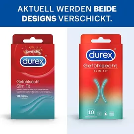 DUREX Gefühlsecht Slim Fit 10 St.
