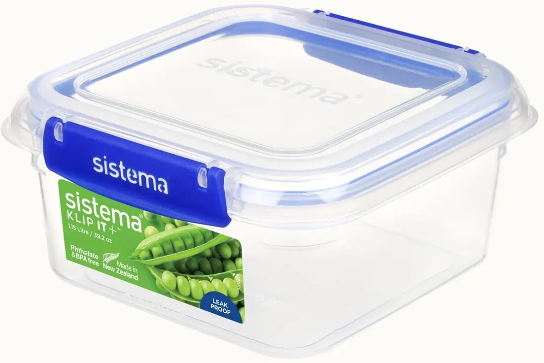 Sistema Plastics Sistema 881650, Container, Quadratisch, 1,15 l, Transparent, Ku