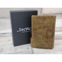 SecWal Geldbörse SecWal SW3 hunter braun Wiener Schachtel