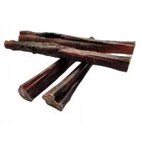 Ochsenziemer - Ochsenziemer für Hunde groß - 3 Stück - ca. 10 cm - Kaustangen Hund - Hundeleckereli - getrocknet - Kausnack für Hunde - 100% natürlich - Lucze Premium Kauartikel