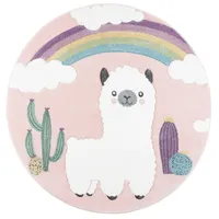 Pergamon Kinder Teppich Maui Alpaka Wüstenlandschaft Bunt 200x200cm