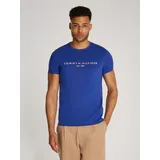 Tommy Hilfiger T-Shirt » LOGO TEE«, aus reiner, nachhaltiger Baumwolle Gr. XL, Wedge Blue, , 65257519-XL