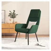 vidaXL Relaxsessel Stoff 70 x 98 x 77 cm dunkelgrün