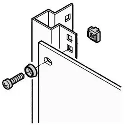 SCHROFF Schrauben für Rack (Packung mit 32)