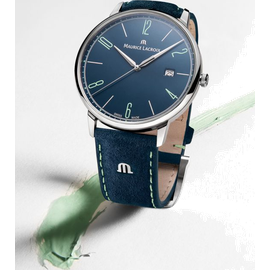 MAURICE LACROIX Eliros Date Edelstahl Leder 40 mm EL1118-SS00E-420-C Set