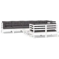 vidaXL Modell 20 Loungeset weiß