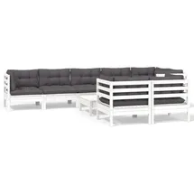 vidaXL Modell 20 Loungeset weiß