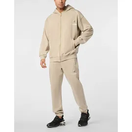 Plein Sport Kapuzen-Sweatjacke Beige S