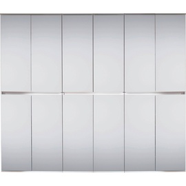 INOSIGN Garderoben-Set »Malcesine«, (3 St.), Mehrzweckschrank-Set mit Spiegelfront aus 3 Schränken mit Breite 74 cm, grau