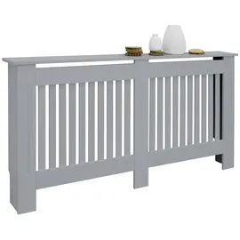 ML-Design Heizkörperverkleidung Landhausstil 152x19x82cm Grau