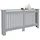 ML-Design Heizkörperverkleidung Landhausstil 152x19x82cm Grau