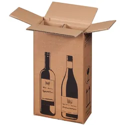 smartboxpro 10 x 2er Flaschenkarton 204 x 108 x 368 mm zweiwellig