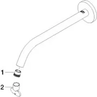 Dornbracht Auslauf 90282232401-00 90282232401 250mm, 4,54 l/min chrom