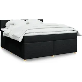 vidaXL Boxspringbett 180 x 200 cm Schwarz