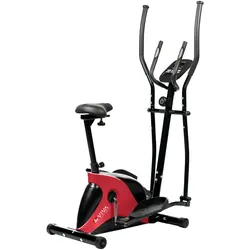 AsVIVA Crosstrainer & Heimtrainer C16 Bluetooth 2 in 1 Cardio white red