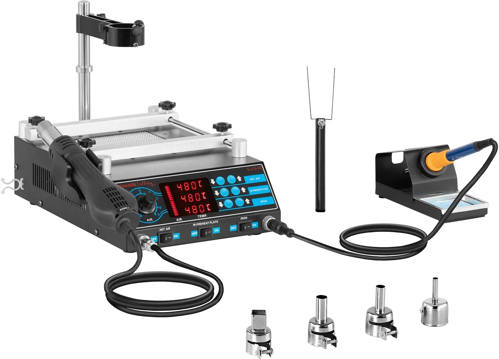 Stamos Soldering Lötstation mit 2 Halterungen - Basic S-LS-10 BASIC