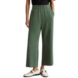 Schlupfhose MARC O'POLO DENIM, Damen, Gr. L, N-Gr, grün (turf grün), Obermaterial: 100% Lyocell, casual, weit, Hosen, im Culotte-Stil