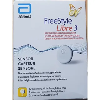 FreeStyle Libre3 Sensor von Abbott NEU&OVP MHD 02/2026 ** SOFORTKAUF ***