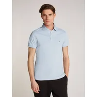 Tommy Hilfiger Poloshirt »1985 SLIM POLO«, aus leicht strukturiertem Piqué-Material Gr. S, Breezy blue) , 34616253-S