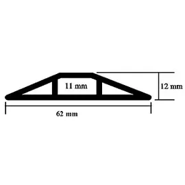 EHA Kabelbrücke 3 m schwarz,