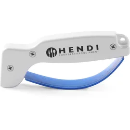 HENDI Messerschärfer mit Fingerschutz, Umkehrbare Doppelschärfklingen, 140mm