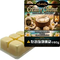 WonderWax Duftwachs Wax Melts für Duftlampe, 6 Würfel Duftmelt Wachsmelt Sojawachs Duftwachs Würfel für Raumdüfte, Wachs Duftöl Winter Indoor Schmelzen für Aromalampe Cream of Coconut