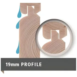 Woodfeeling Stockach 3 2,42 x 1,82 m natur