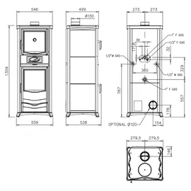La Nordica-Extraflame Termorossella Plus Forno DSA 4.0 Panna 11,1 kW
